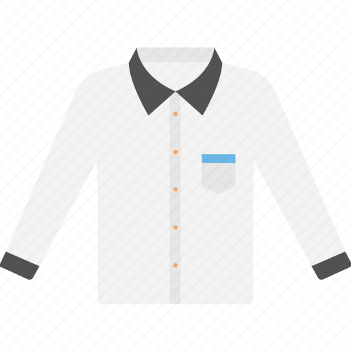 Formal clothes, formal shirt, shirt, uniform shirt, white shirt icon - Download on Iconfinder