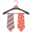 colored ties, fashion, hanger ties, necktie, wardrobe 