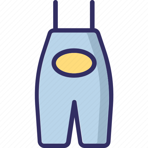 Bermuda shorts, bib pant, pants, summer wear icon - Download on Iconfinder