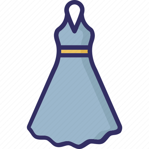 Frock, party dress, swing dress, woman clothing, ] icon - Download on Iconfinder
