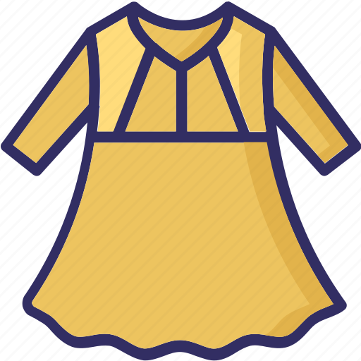 Frock, party dress, swing dress, woman clothing icon - Download on Iconfinder