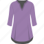 female shirt, female tunic, full sleeves tunic, purple tunic, women clothes 