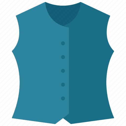 Vest, waistcoat, jacket, garment, fashion icon - Download on Iconfinder