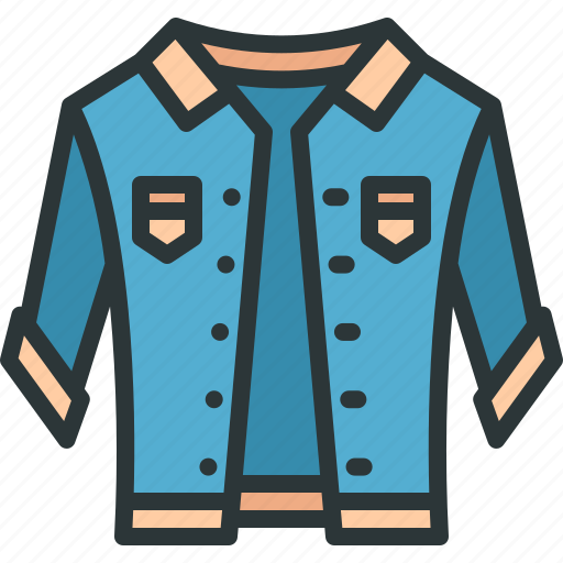 Jeans, denim, jacket, outfit, clothes icon - Download on Iconfinder