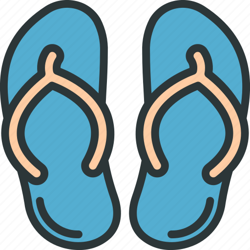 Slipper, footwear, sandals, flip, flop, fashion icon - Download on Iconfinder