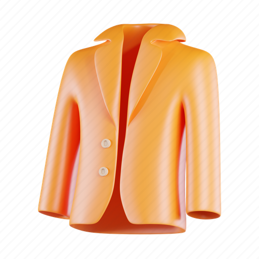 Blazer, jacket, clothes, fashion, suit, professional, stylish 3D illustration - Download on Iconfinder