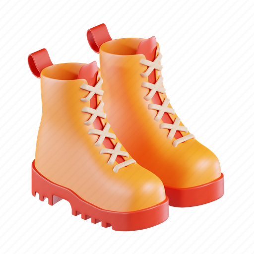 Boots, sport, shoes, fashion, footwear, stylish 3D illustration - Download on Iconfinder