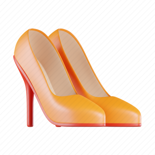 Heels, fashion, shoes, formal, stylish, feminine, classic 3D illustration - Download on Iconfinder