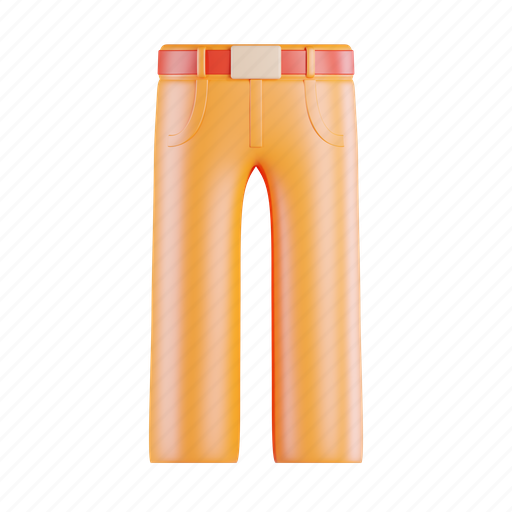 Jeans, fashion, denim, pants, casual, apparel, trousers 3D illustration - Download on Iconfinder