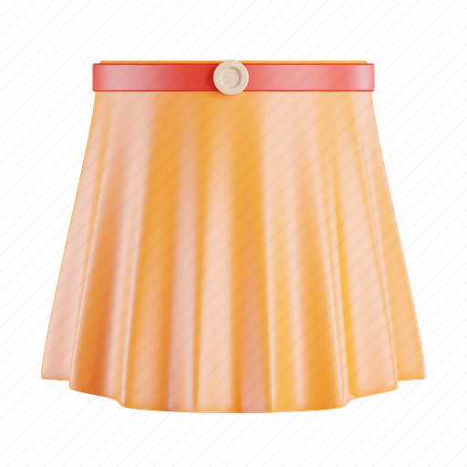 Skirt, fashion, clothing, style, apparel, feminine 3D illustration - Download on Iconfinder