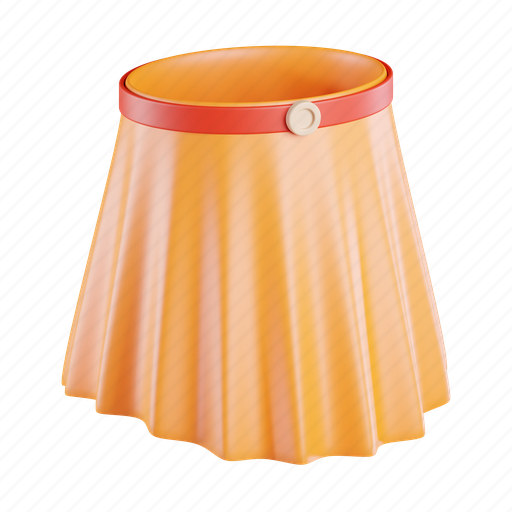 Skirt, fashion, clothing, style, apparel, casual, feminine 3D illustration - Download on Iconfinder