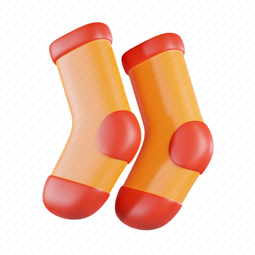 Socks, fashion, style, footwear, accessory, stocking 3D illustration - Download on Iconfinder