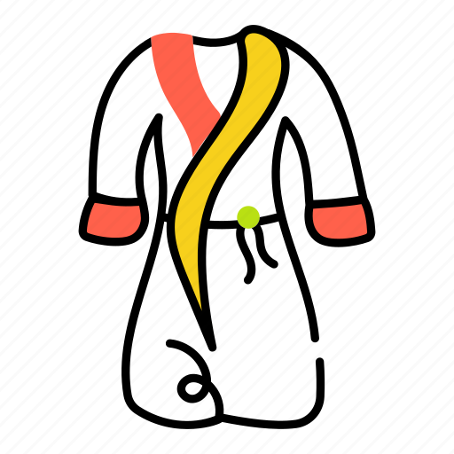 Bathrobe, housecoat, dressing gown, nightgown, robe icon - Download on Iconfinder