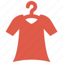hanger shirt, hanger with shirt, lady shirt, shirt, t shirt, woman shirt icon