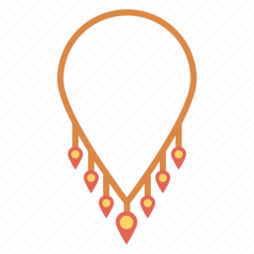 Gold, jewel, locket, necklace, pearl icon - Download on Iconfinder