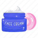 cream jar, face cream, beauty product, cosmetic, moisturizing cream