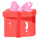 gift, present, surprise, hamper, wrapped box