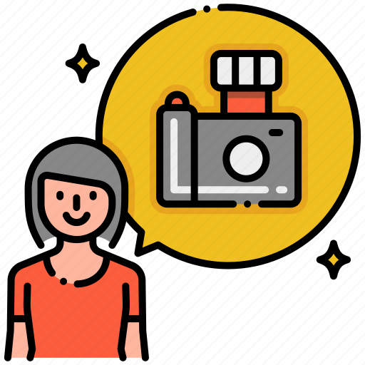 Photographer, female, woman icon - Download on Iconfinder