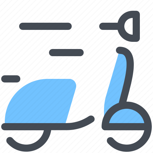 Courier, delivery, fast, food, order, shipping, scooter icon - Download on Iconfinder