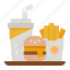 fastfood, drinks, frenchfires, food, burger 