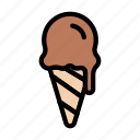cone, melt, icecream, sweets, food 