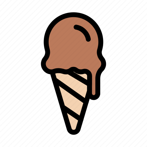 Cone, melt, icecream, sweets, food icon - Download on Iconfinder