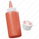 sauce, ketchup, tomato sauce, bottle, food, restaurant, mustard 