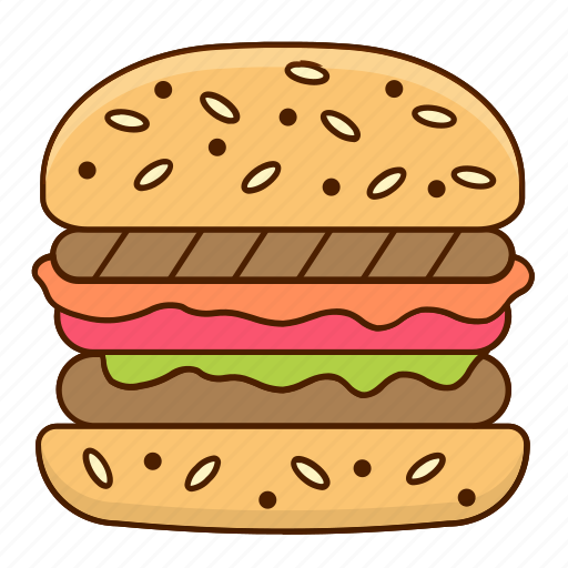 Burger, meal, restaurant, fast, sandwich, fast food, cheeseburger icon - Download on Iconfinder