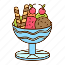 icecream, cream, ice, sweet, cold, gastronomy, food, ice cream, cone