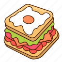sandwich, bread, meal, fast, food, junk food, toast, fast food, breakfast, hamburger, burger