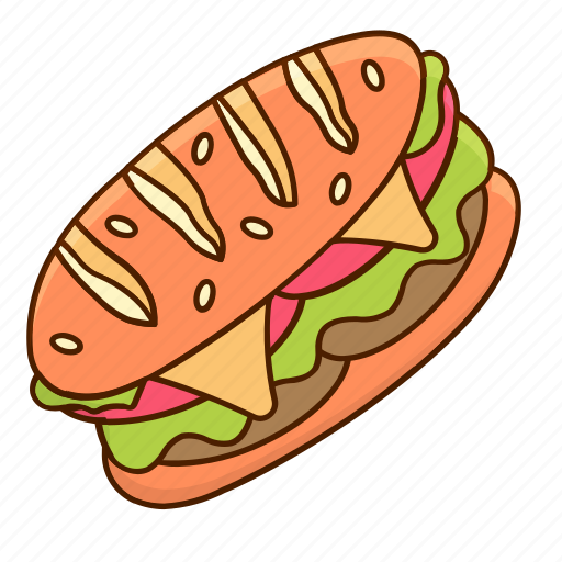 Sandwich, bread, meal, fast, food, junk food, toast icon - Download on Iconfinder