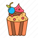 cupcake, bakery, bread, pastry, sweet, dessert