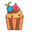 cupcake, bakery, bread, pastry, sweet, dessert 