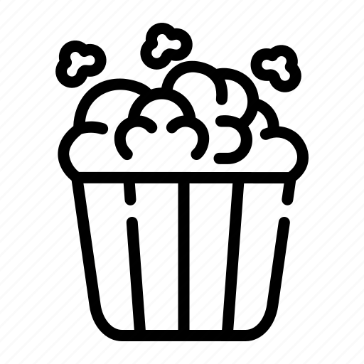 Popcorn, snack, salty, fast, food icon - Download on Iconfinder