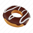 donut, chocolate donut, doughnut, chocolate, bakery-food, sugar, cafe, dessert, sweet 
