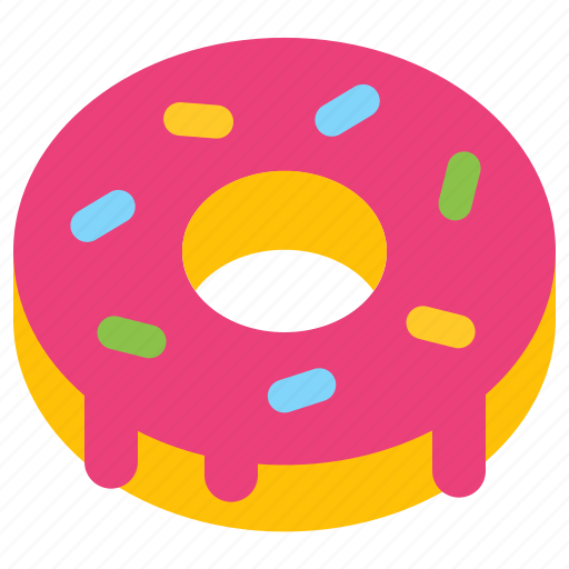 Donut, dessert, sweet, fast, food icon - Download on Iconfinder