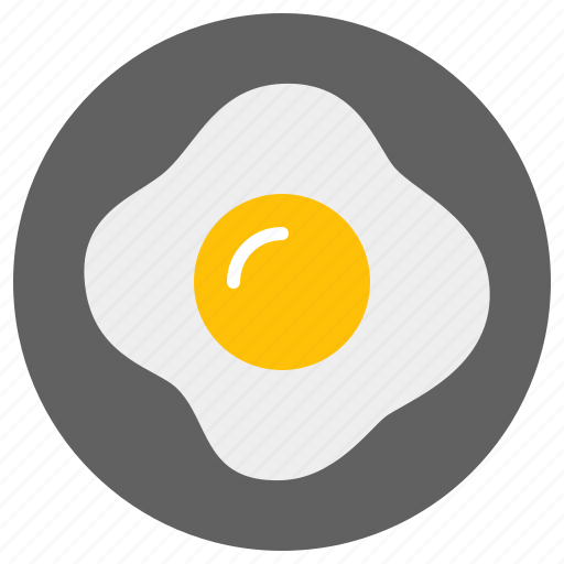 Fried, egg, breakfast, fast, food icon - Download on Iconfinder
