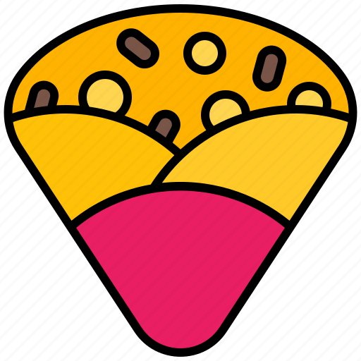 Crepe, snack, ketchup, fast, food, menu icon - Download on Iconfinder