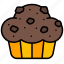 muffin, cupcake, sweet, fast, food, menu 