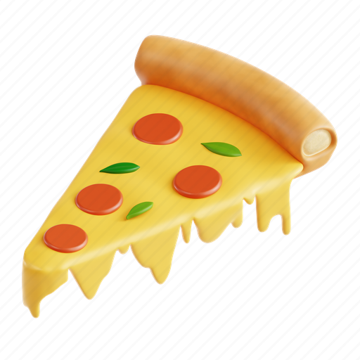 Pizza, classic slice, italian, fast food, food, snack, 3d icon 3D illustration - Download on Iconfinder