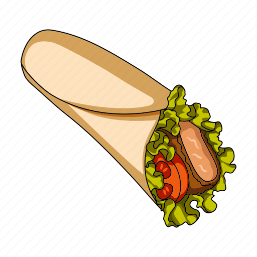 Cooking, fast food, food, restaurant, roll, stuffing icon - Download on Iconfinder