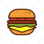 burger, cheeseburger, fast, food, hamburger 