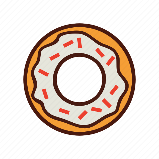 Dessert, doughnut, fast, food, sprinkles icon - Download on Iconfinder