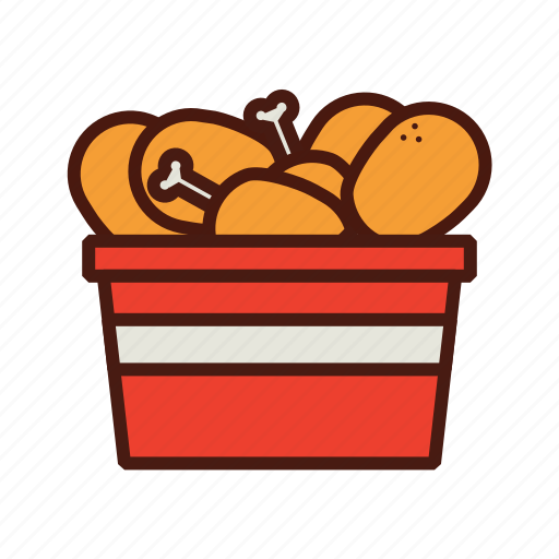 Bucket, chicken, fast, food, kfc icon - Download on Iconfinder