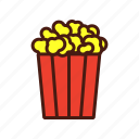 fast, film, food, movie, popcorn