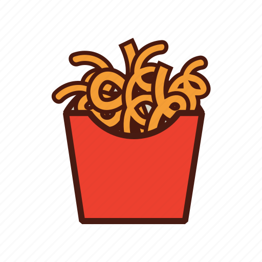 Curly fries, fast, food, french fries icon - Download on Iconfinder