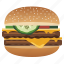burger, double cheeseburger, fast, food, hamburger, snack 