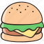 burger, fast food, junk food, hamburger, takeaway 