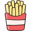 french fries, junk food, takeaway, fast food, fried potato