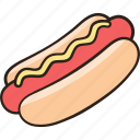 hot dog, sausage, fast food, takeaway, junk food
